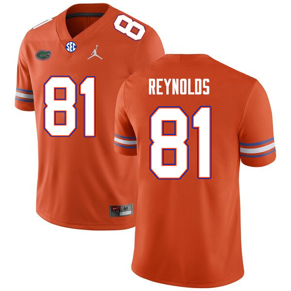 Men #81 Daejon Reynolds Florida Gators College Football Jerseys Sale-Orange